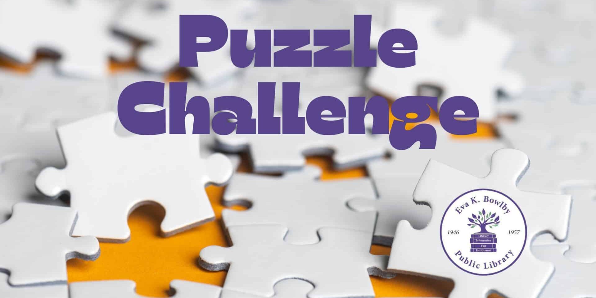 Puzzle Challenge at Eva K Bowlby Public Library
