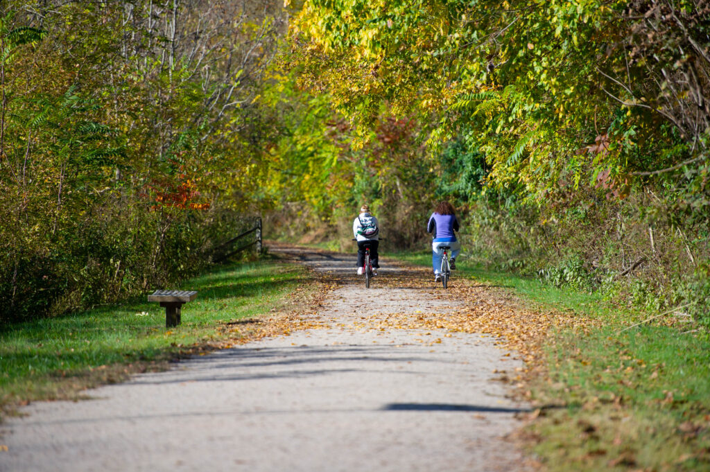 Bikers on Greene River Trail. Photo by Memories and Melodies.