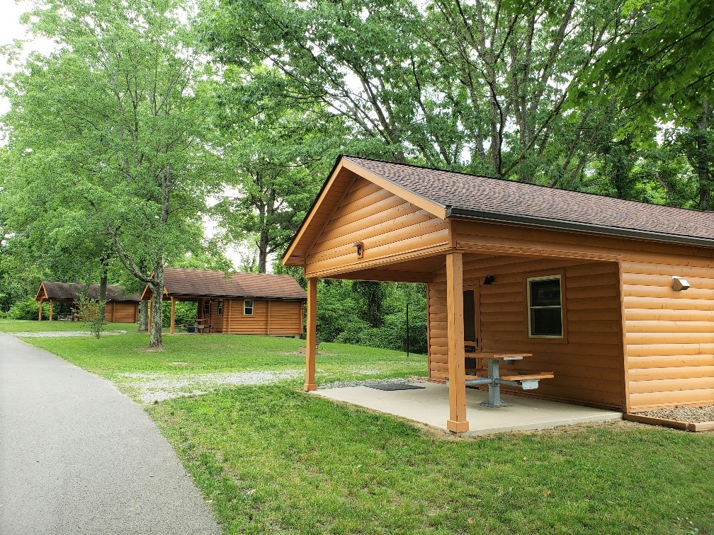 Campground Cabins at Ryerson Station State Park.