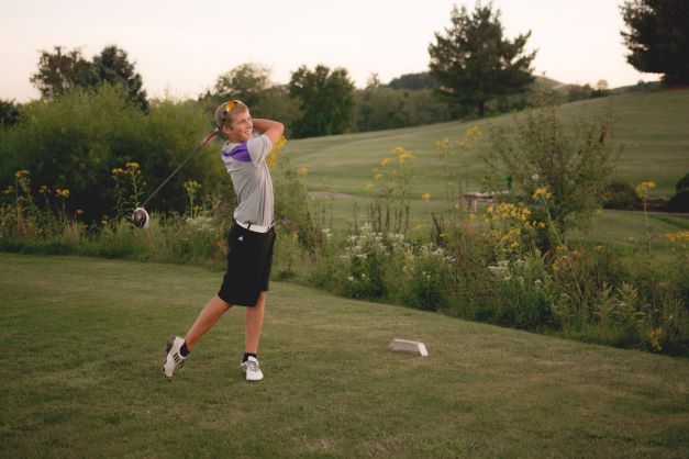 Golfing at Rohanna's Golf Course.