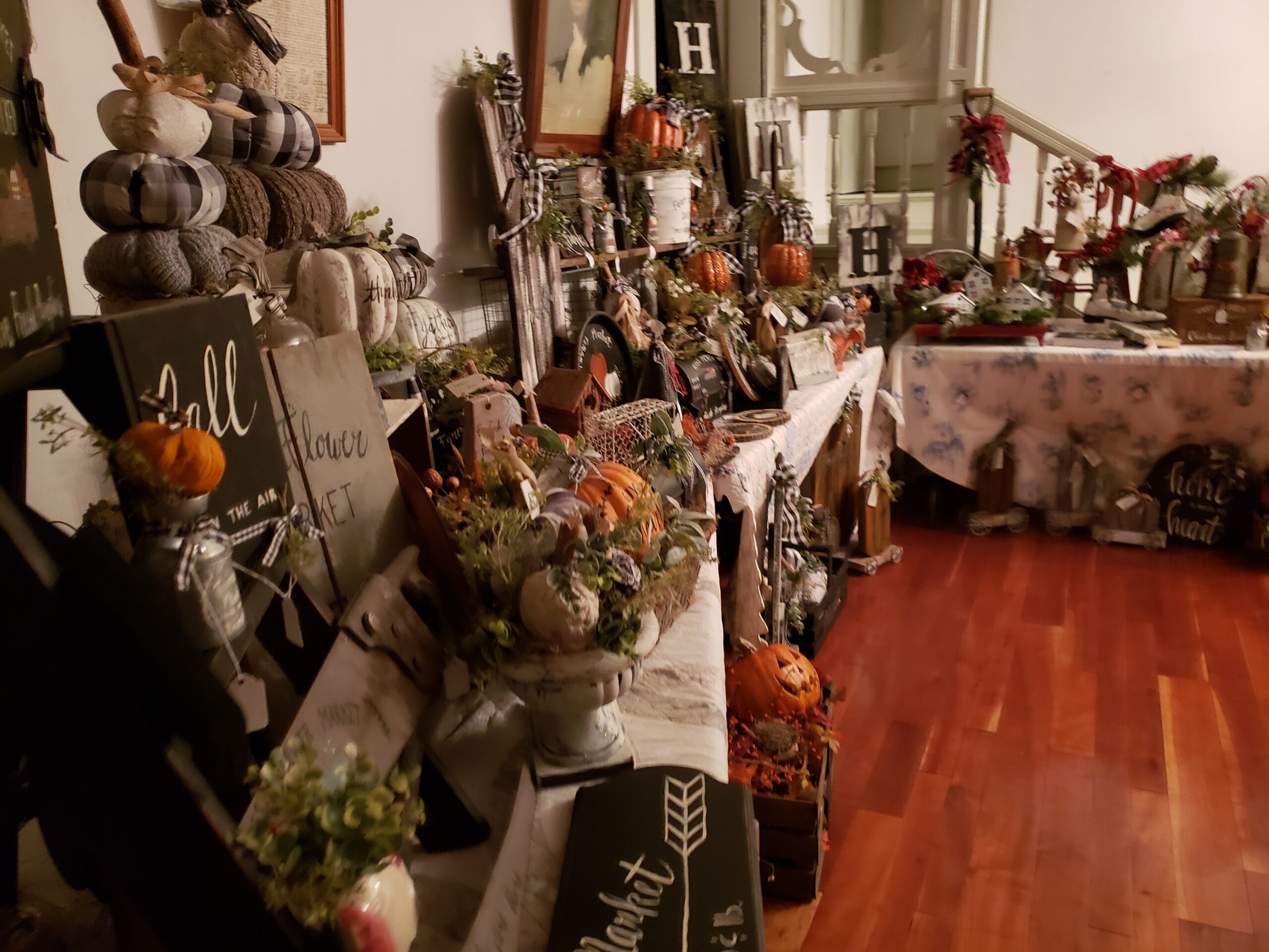 Artisan vendor inside the Greene Academy at Carmichaels Covered Bridge Festival.