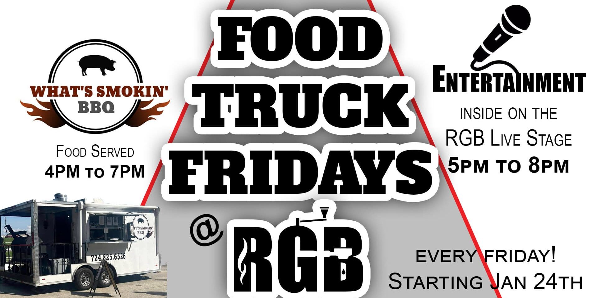 Food Truck Fridays at RGB Coffee flyer