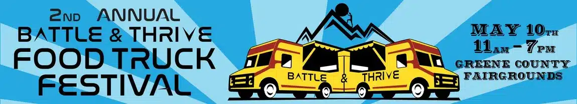 2025 Battle and Thrive Food Truck Festival web banner.