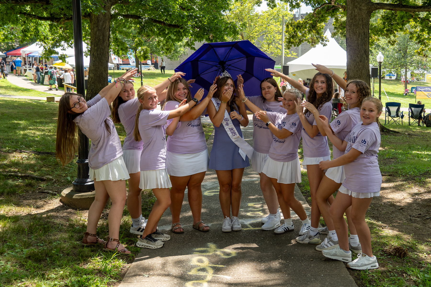 Miss Rain Day Contestants attempting to take Miss Rain Day 2025 Camryn Hawfield's crown.