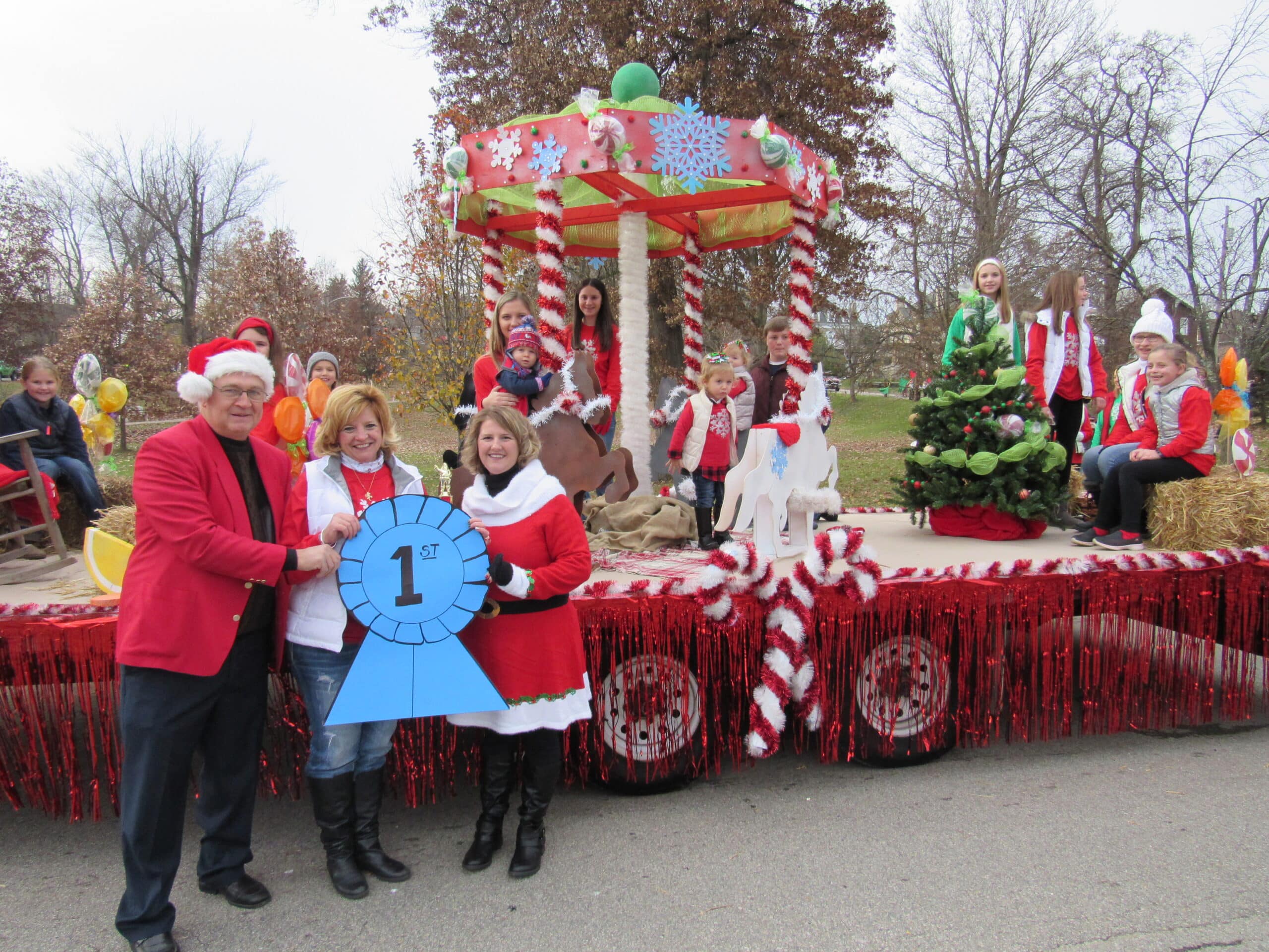 1st Place float in the annual downtown Waynesburg Christmas Parade.